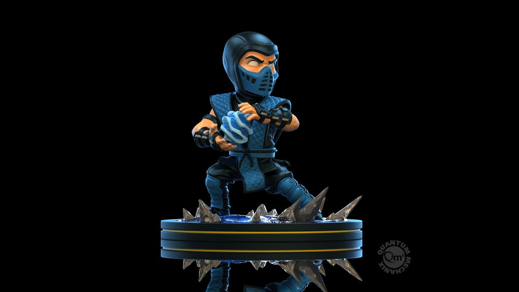  QMx Quantum Mechanix Mortal Kombat Sub-Zero Q-Fig Blue 4 inches  : Toys & Games